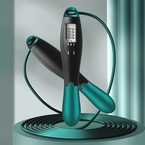 Adjustable Cordless Skipping Rope with Counting Feature – Weight-Bearing Fitness Tool