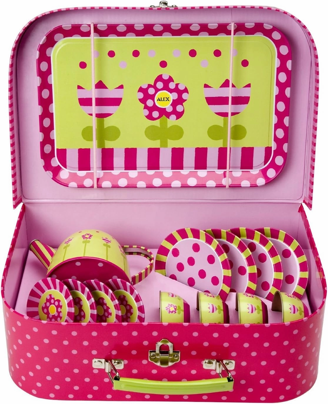 Alex Pretend Tea Time Kids Tea Set, 16 Piece