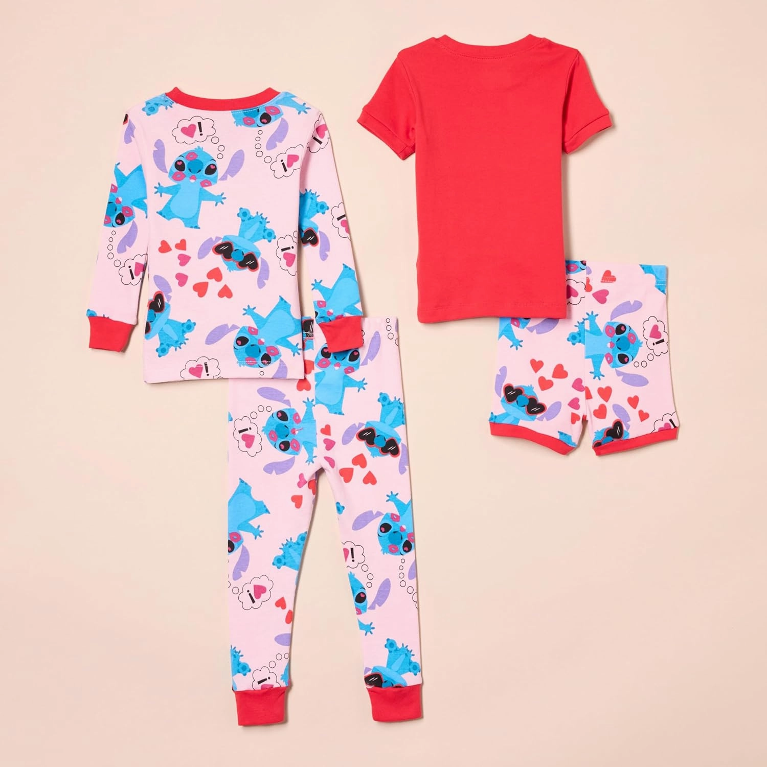 Amazon Essentials Disney | Marvel | Star Wars Babies, Toddlers, and Girls' Pajama Set, 4-Piece (Previously Spotted Zebra)