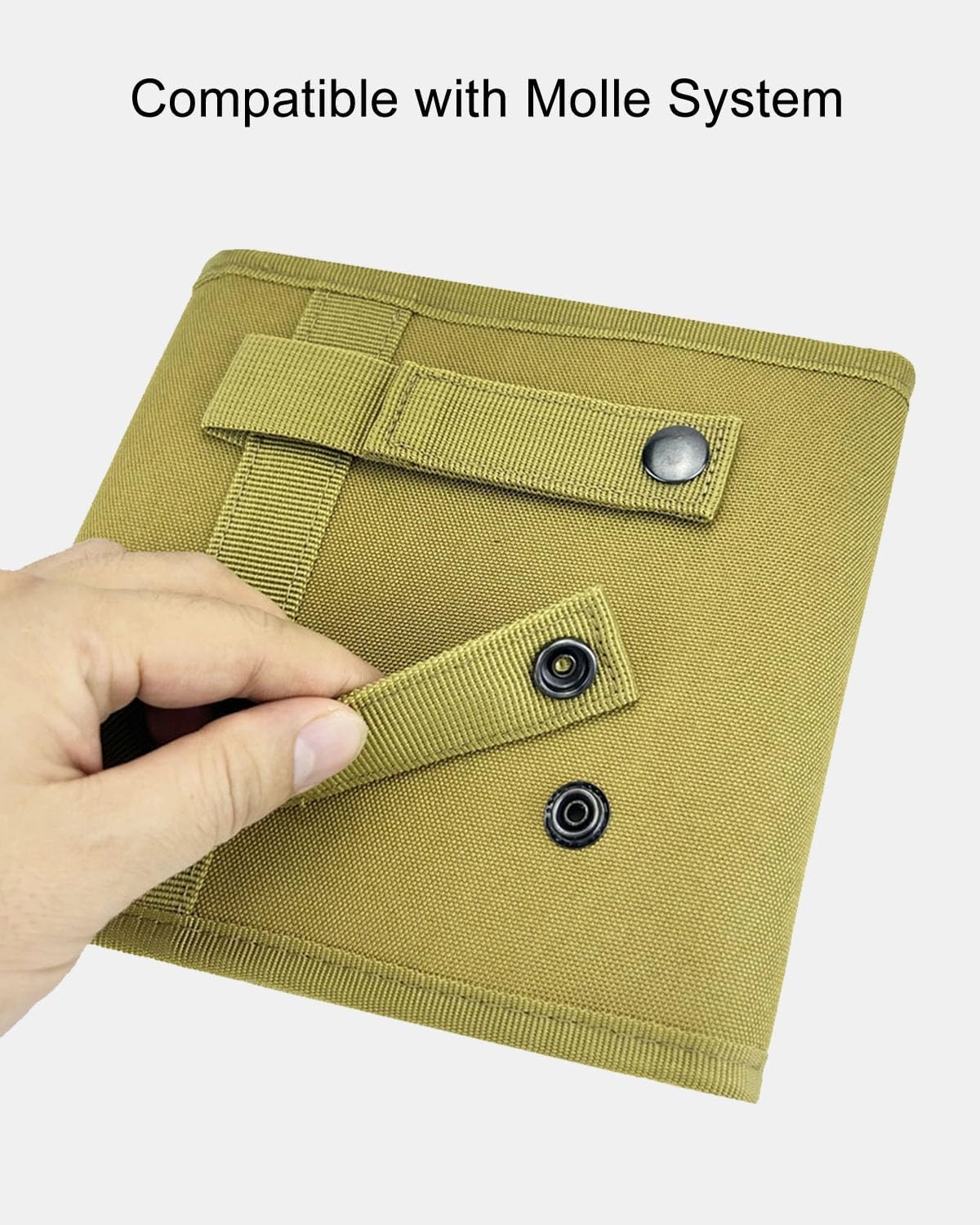 Ammo Wallet, 50 Rounds Rifle Ammo Pouch for Bullets, Foldable Molle Cartridge Wallet Tactical Bullet Holder Firearm Ammunition Carrier Bag for 9mm .38 .357 .410 .308 30-06 45-70