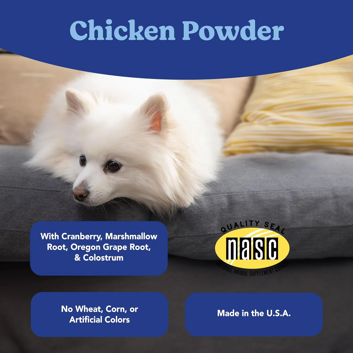 ANGELS' EYES Natural Tear Stain Prevention Chicken Powder for Dogs | All Breeds | No Wheat No Corn | Daily Support for Eye Health | Proprietary Formula |Limited Ingredients | Net Contents 75g