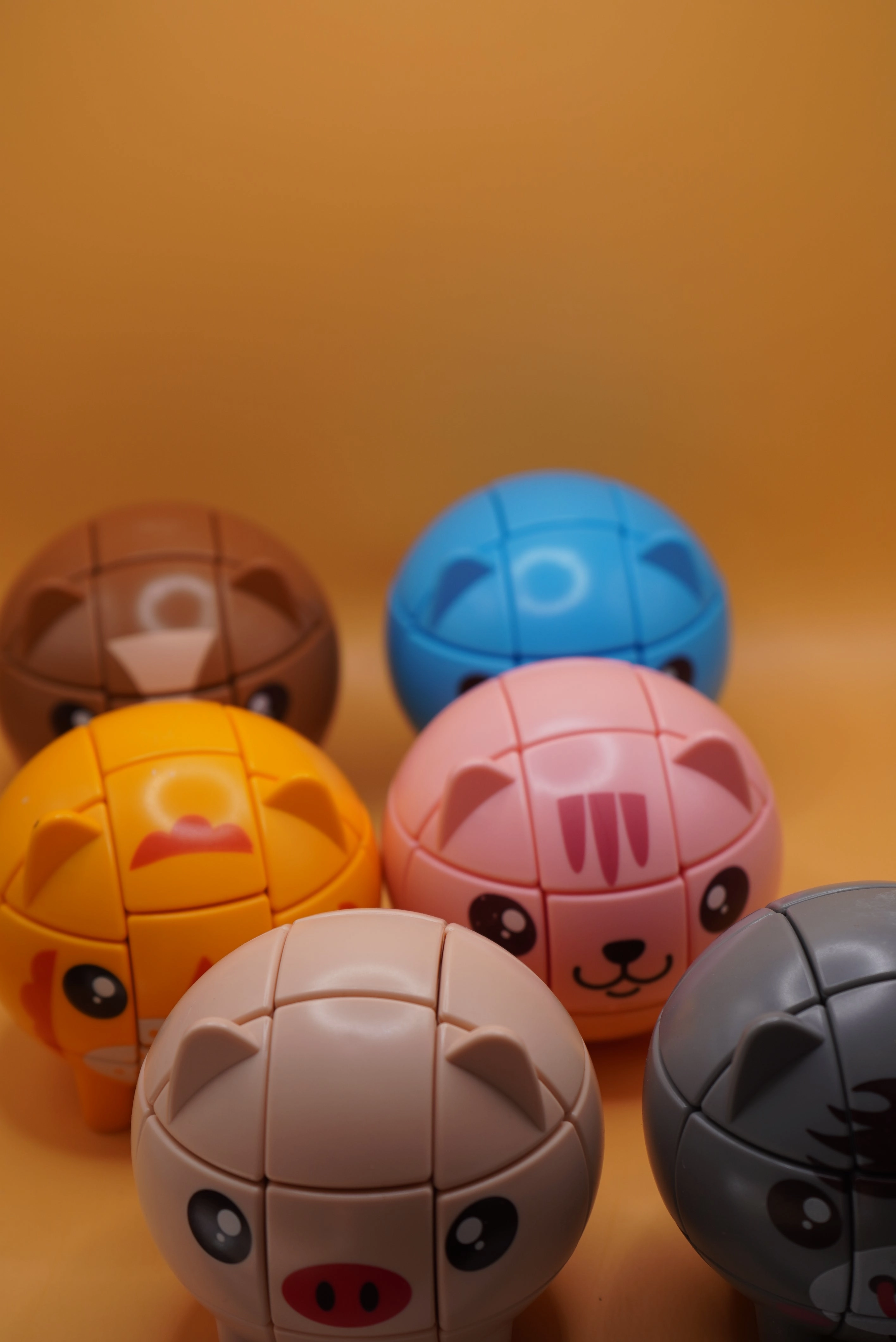 Animal Face Magic Cube – Brain Challenge Puzzle Toy (6/Box)