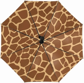 Animal Giraffe Portable Automatic Umbrella Windproof Auto Open Close Compact Waterproof Lightweight Umbrellas