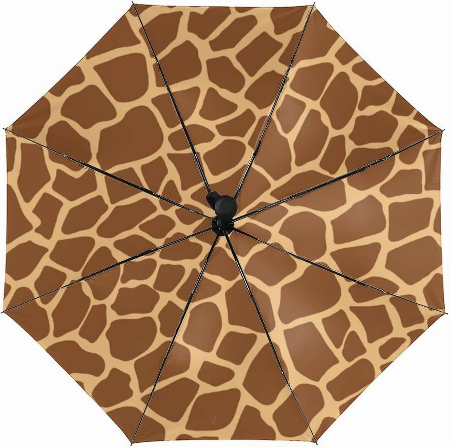 Animal Giraffe Portable Automatic Umbrella Windproof Auto Open Close Compact Waterproof Lightweight Umbrellas