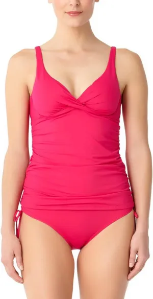 Anne Cole Paisley Pom Underwire Tankini Top