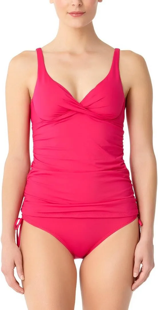Anne Cole Paisley Pom Underwire Tankini Top