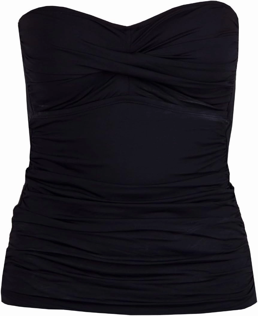 Anne Cole Live in Color Twist Front Bandeau Tankini Top