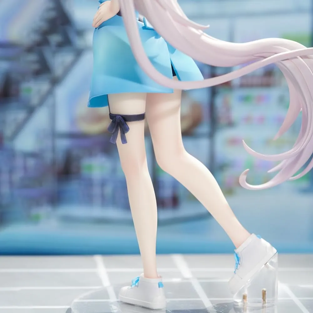 Asagi Mutsuki Figure Model - 20cm Cute Girl Anime Action Figure, Convenience Store Clerk Ver Asagi Mutsuki Statue, PVC Desktop Figures Decoration Gifts