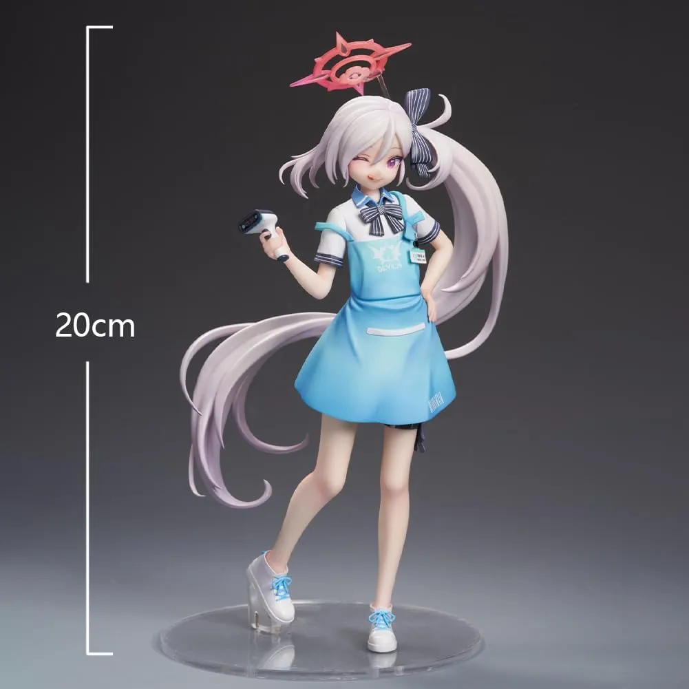 Asagi Mutsuki Figure Model - 20cm Cute Girl Anime Action Figure, Convenience Store Clerk Ver Asagi Mutsuki Statue, PVC Desktop Figures Decoration Gifts