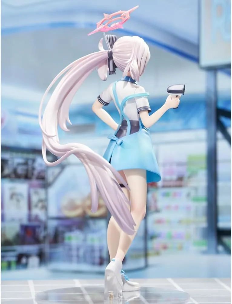 Asagi Mutsuki Figure Model - 20cm Cute Girl Anime Action Figure, Convenience Store Clerk Ver Asagi Mutsuki Statue, PVC Desktop Figures Decoration Gifts