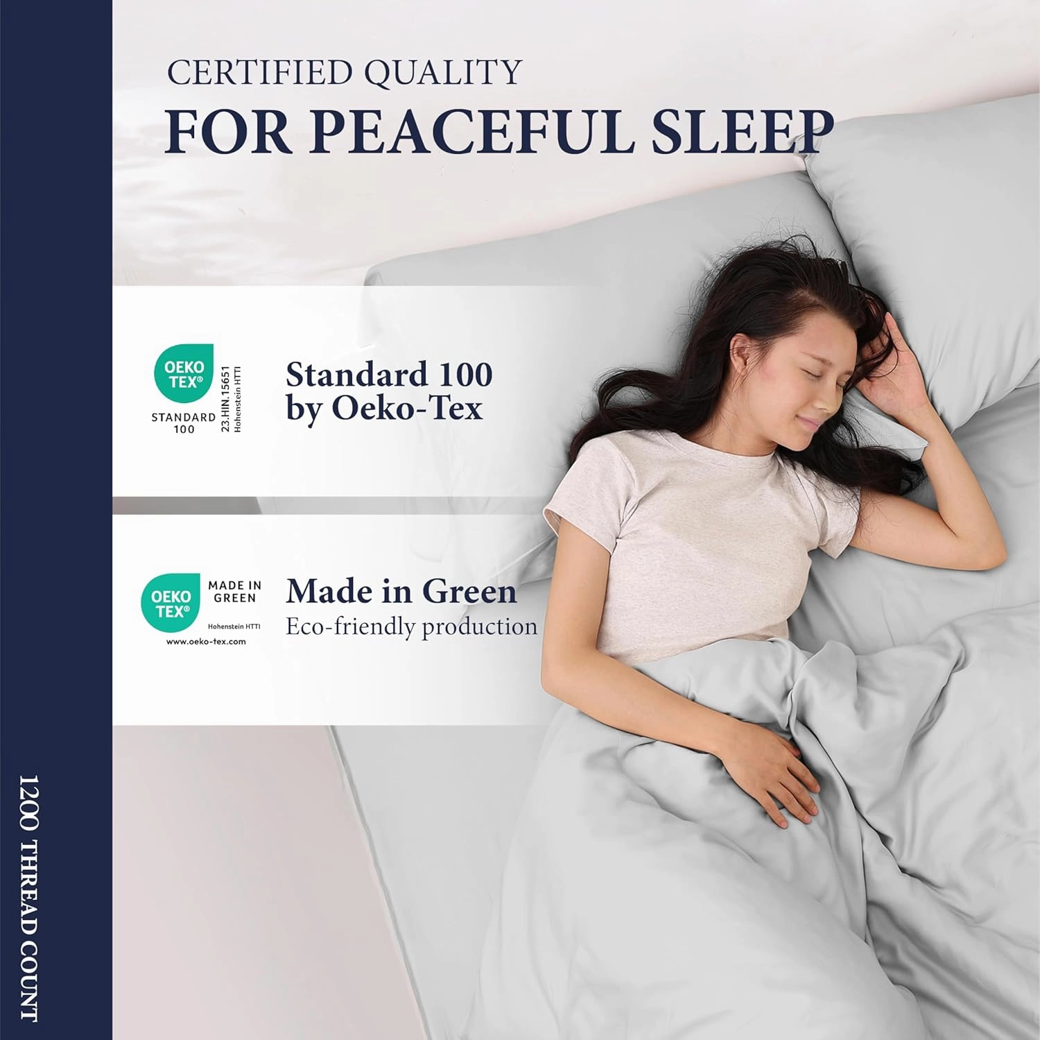 Ashton Sheets 100% Egyptian Cotton Sheets Queen Size - 1200 Thread Count 4 PC Queen Sheet Set Egyptian Cotton, Sateen Weave Luxury Sheets Queen Size, High Thread Count Sheets, 17" Deep Pocket - Ivory
