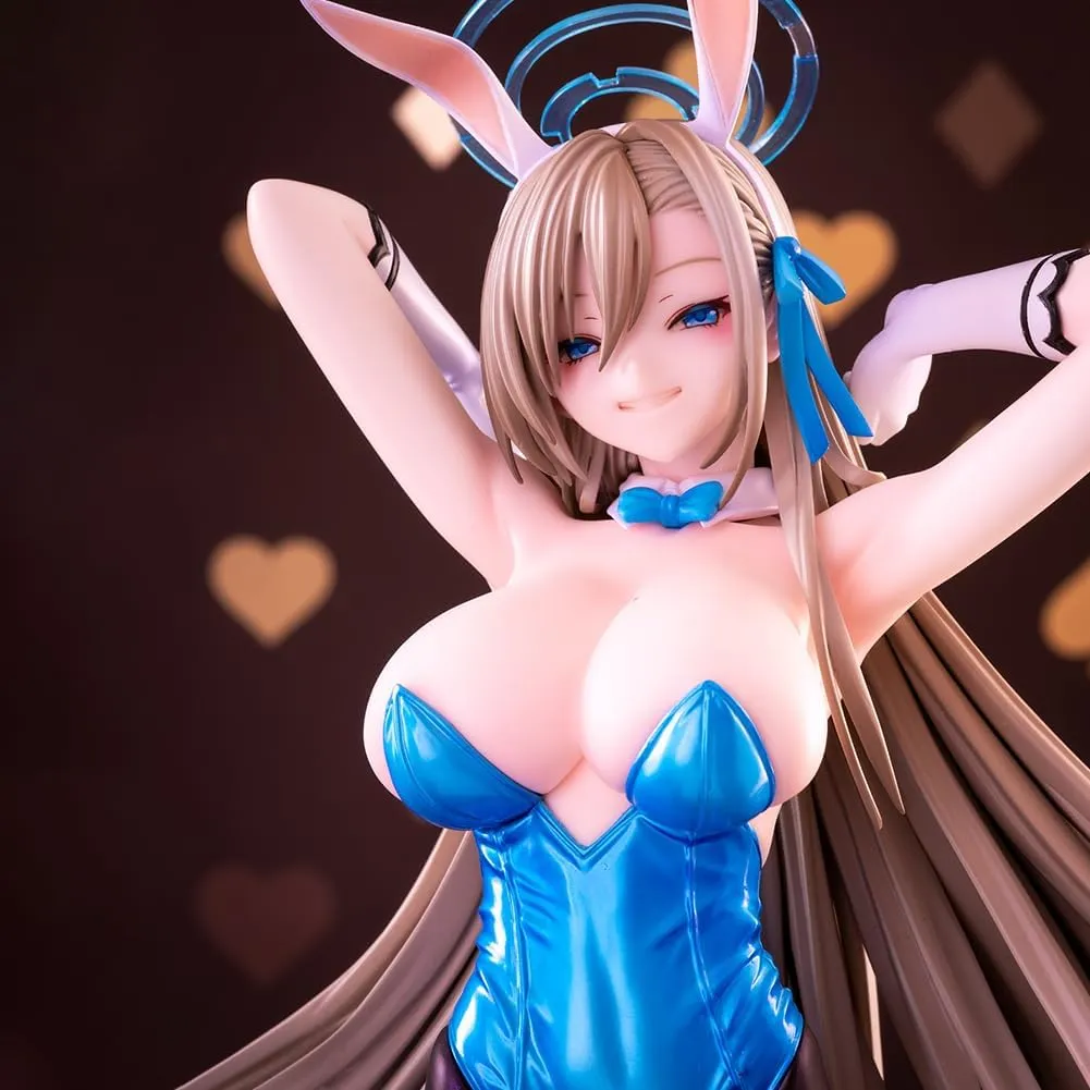 Asuna Ichinose Figure Statue, 30cm Big Size Anime Blue Figure Bunny Girl Figure Asuna Ichinose Action Figure, PVC Handmade Collectible Desktop Decoration Gifts