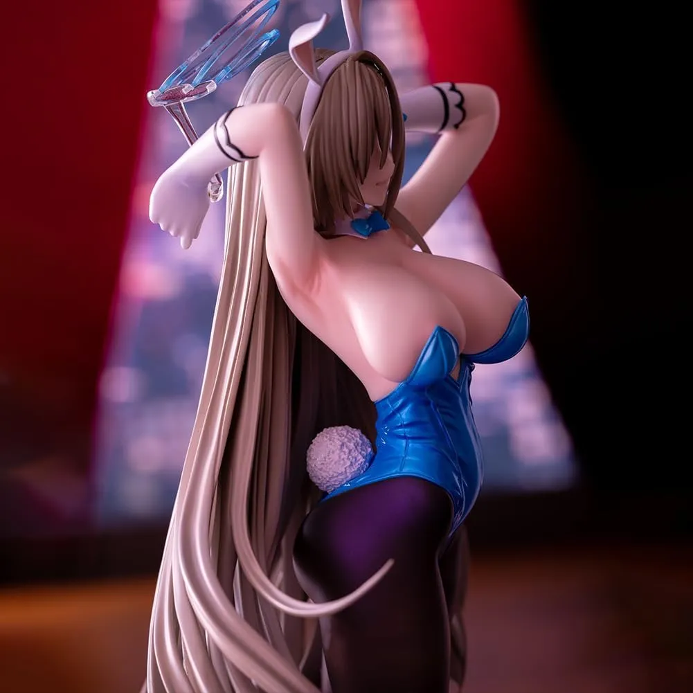 Asuna Ichinose Figure Statue, 30cm Big Size Anime Blue Figure Bunny Girl Figure Asuna Ichinose Action Figure, PVC Handmade Collectible Desktop Decoration Gifts