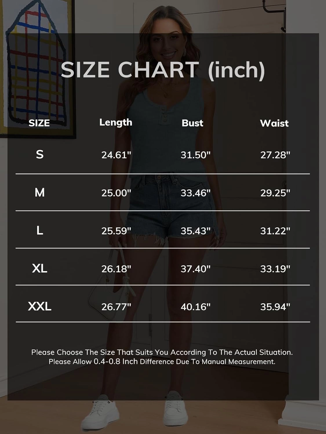 ATHMILE Women Tank Tops Summer Casual Ribbed Sleeveless Basic Cami Top Slim Henley Button Down Blouses Beach
