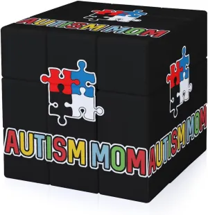 Autism Mom Adults 3x3x3 Color-Matching Smooth Fully Printed Cube Gift