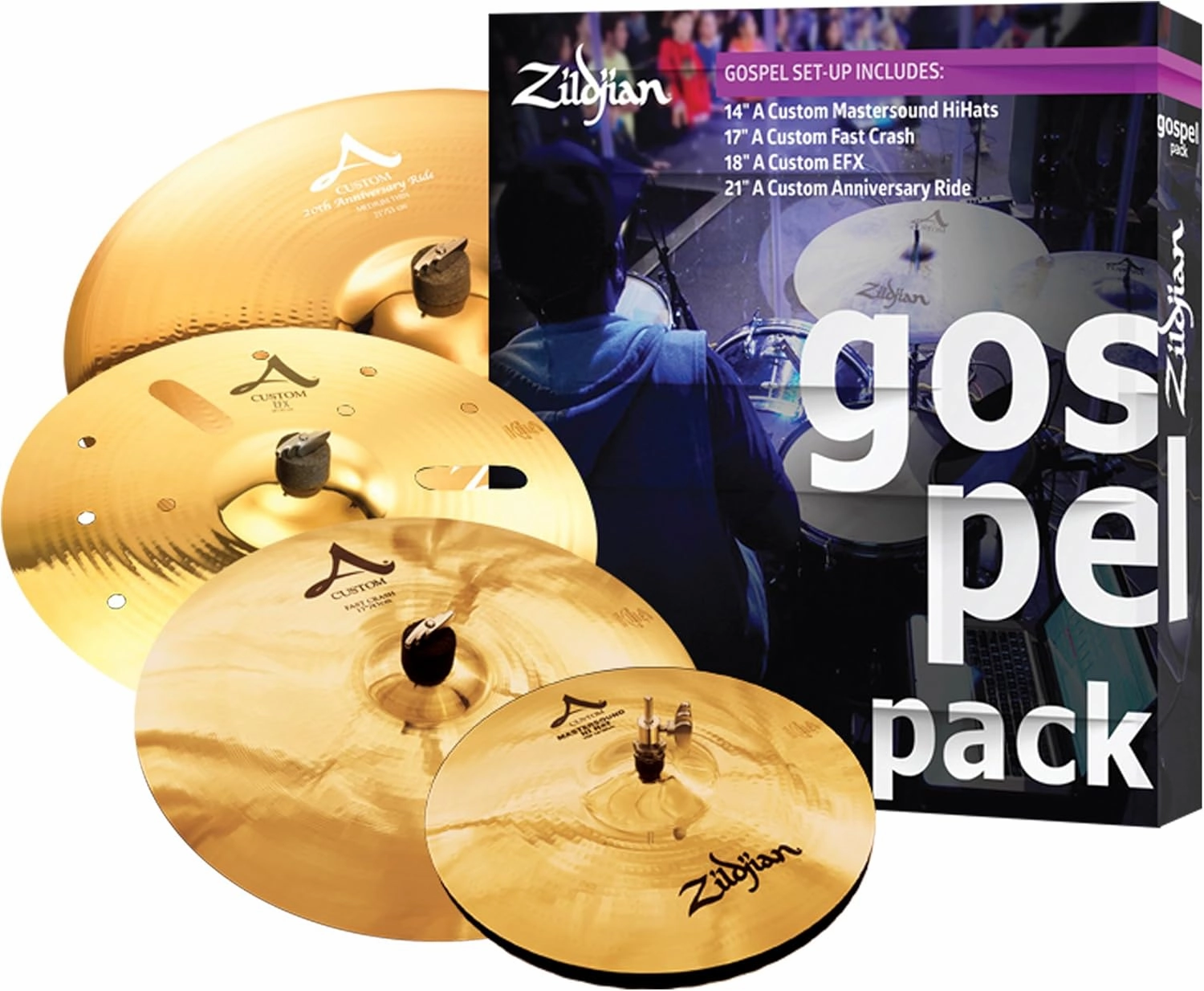Avedis Zildjian Company Gospel a Custom Cymbal Set