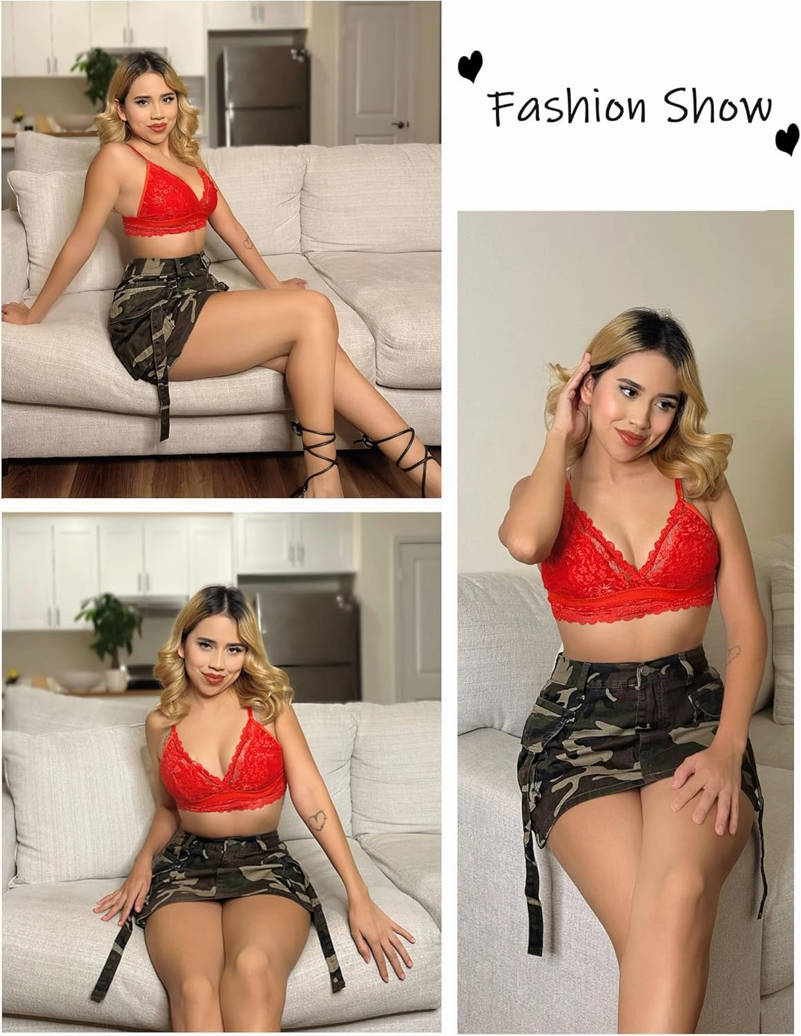 Avidlove Lace Bralette for Women Sexy Wireless Bralettes Non Padded Bralette V Neck Minimizer Lingerie