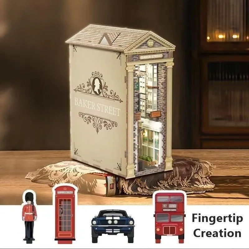 Baker Street DIY Book Nook Kit - Sherlock Holmes Inspired