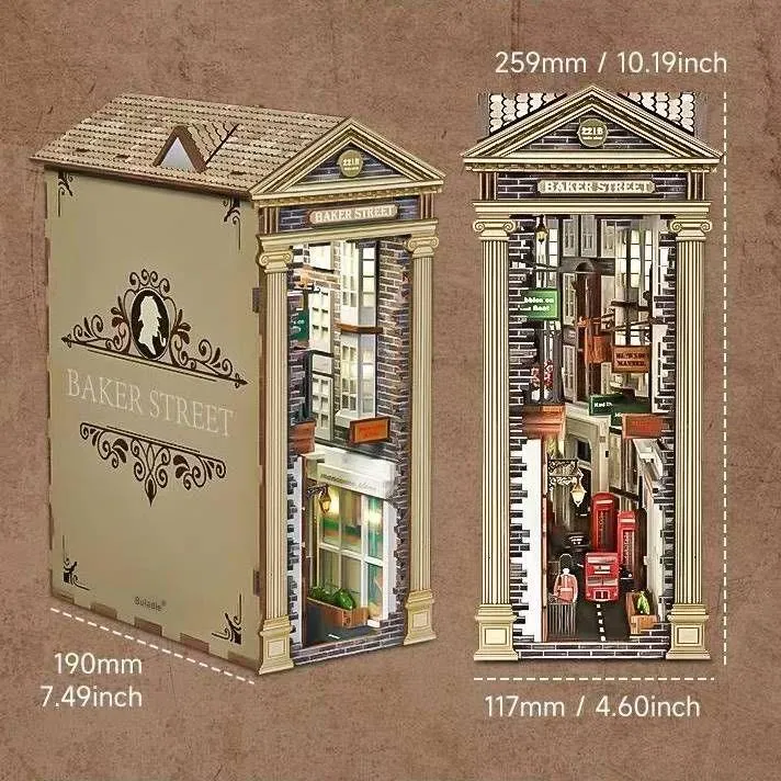 Baker Street DIY Book Nook Kit - Sherlock Holmes Inspired