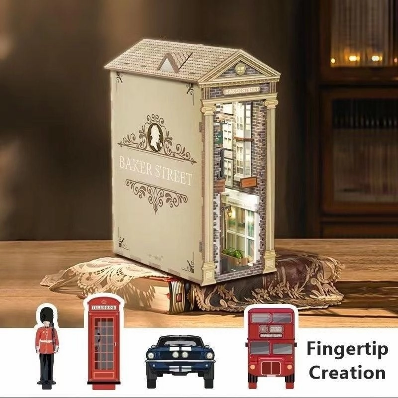 Baker Street DIY Book Nook Kit - Sherlock Holmes Inspired