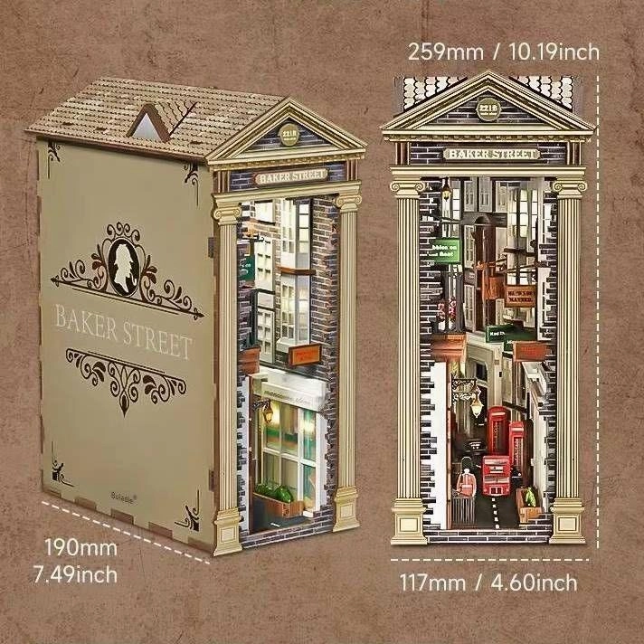 Baker Street DIY Book Nook Kit - Sherlock Holmes Inspired