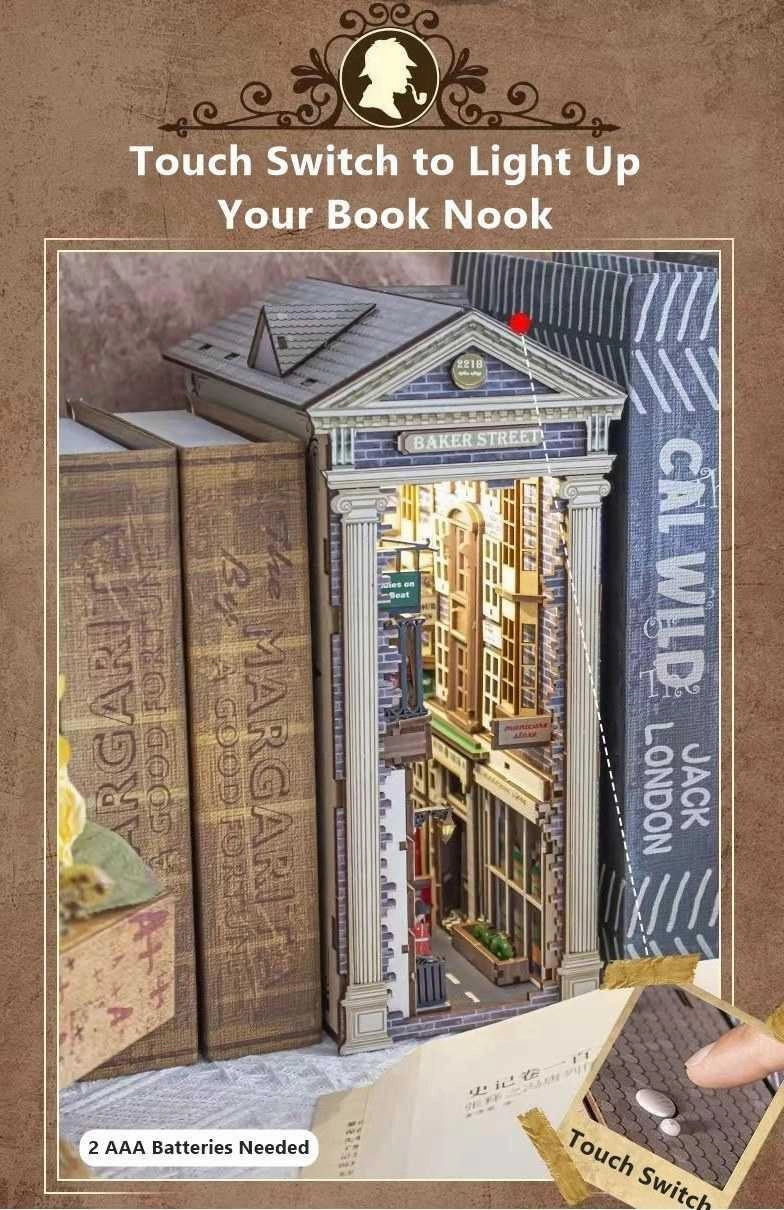 Baker Street DIY Book Nook Kit - Sherlock Holmes Inspired