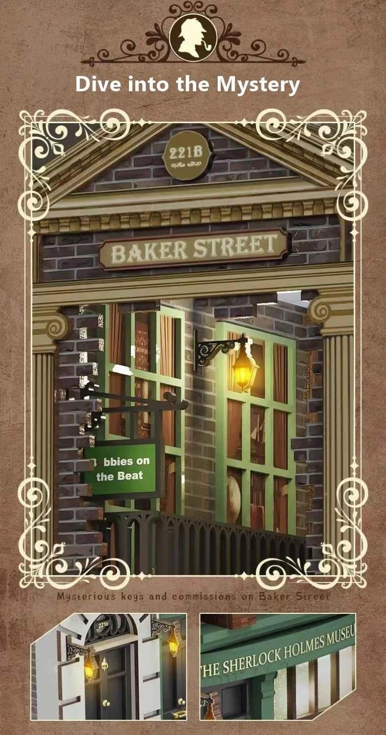 Baker Street DIY Book Nook Kit - Sherlock Holmes Inspired