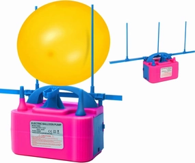 Balloon Pump Electric,110V 600W Balloon Blower Inflator Dual Nozzle Air Pump Balloons Inflator for Decoration, Party, Sport,Gifts:2 Balloon Tying Tools
