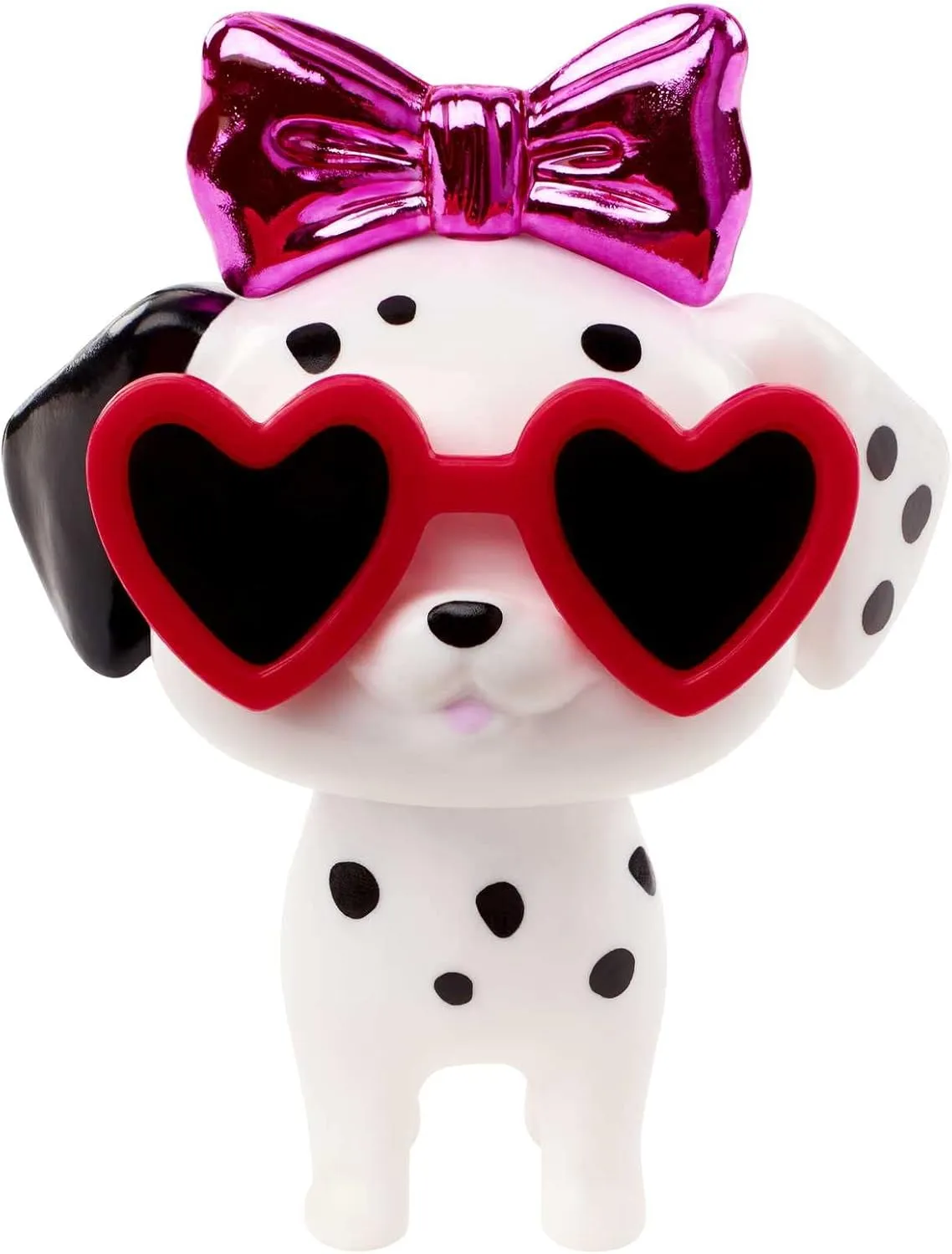 Barbie Extra Doll and Accessories with Black Hair, Lavender Lips, Metallic Silver Jacket and Pet Dalmatian Puppy