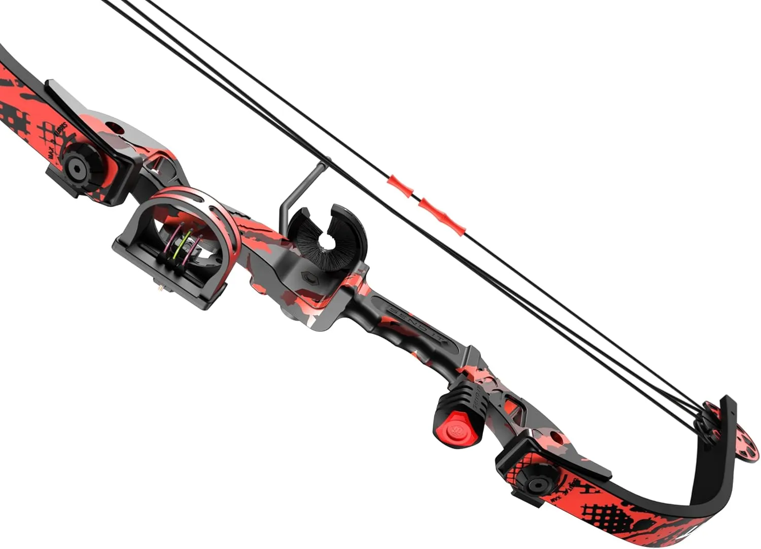 Barnett Tomcat Youth Compound Bow, Right-Handed Bow for Young Archers 8 , 17-22lb Draw Weight, 18-22in Draw Length, with 3 Pin Fiber Optic Sight, 2 Arrows, Attached Quiver