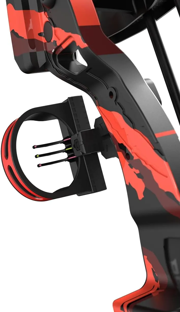 Barnett Tomcat Youth Compound Bow, Right-Handed Bow for Young Archers 8 , 17-22lb Draw Weight, 18-22in Draw Length, with 3 Pin Fiber Optic Sight, 2 Arrows, Attached Quiver