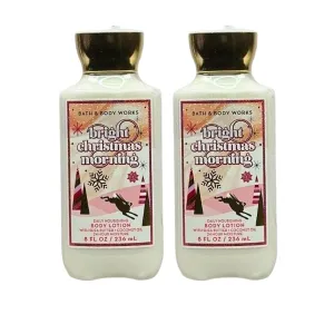 Bath & Body Works Body Lotion Pack of 2, 8oz Each (Bright Christmas Morning)
