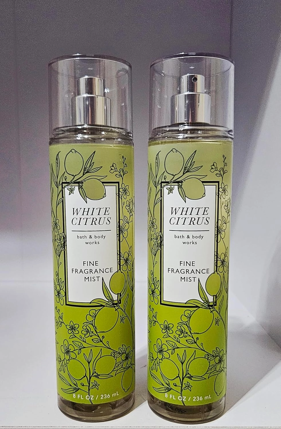 Bath & Body White Citrus Fine Fragrance Mist, 8 fl oz, Set of 2