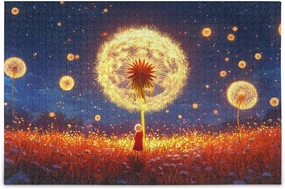 Beautiful Scene Grassland Jigsaw Puzzle 1000 Piece, Educational Intellectual Decompression Puzzle Game Jigsaw Puzzle for Adult Active Thinking Party Entertainment, Family Games