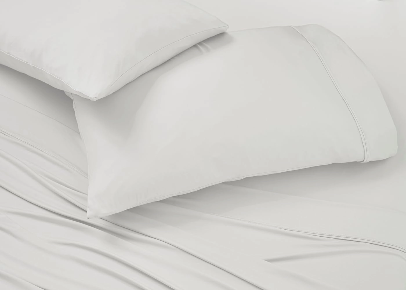 Bedgear Ver-Tex Pillowcase Set - Instant Cooling Pillow Covers with an Ultra-Soft Feel and a Powerband for a Secure Fit - Includes 2 Pillowcases - Queen - Bright White