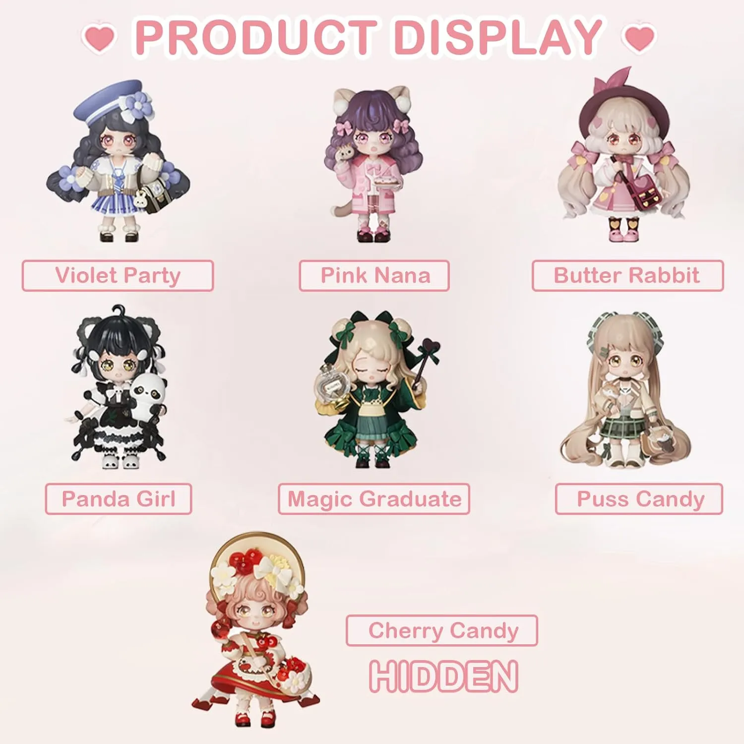 BEEMAI Kokoya Encounters Poetry Series 6PCs (Set of 6 No Repeat) Blind Box Random Design Cute Figures Collectible Toys Birthday Gifts