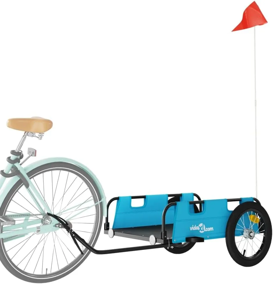 Bike Trailer Orange Oxford Fabric and Iron vidaXL vidaXL