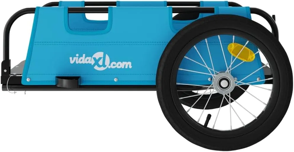 Bike Trailer Orange Oxford Fabric and Iron vidaXL vidaXL