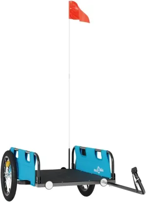 Bike Trailer Orange Oxford Fabric and Iron vidaXL vidaXL