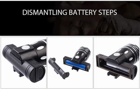 Bike Light Set - Battery Upgraded Version Portable Waterproof Front Headlight with 300LM,Three Kinds Adjustable Lighting Modes,Easy to Fit,Suitable for Any Bicycle