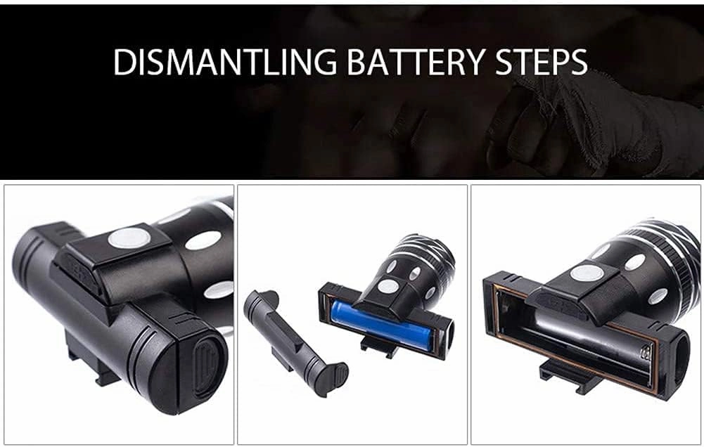 Bike Light Set - Battery Upgraded Version Portable Waterproof Front Headlight with 300LM,Three Kinds Adjustable Lighting Modes,Easy to Fit,Suitable for Any Bicycle