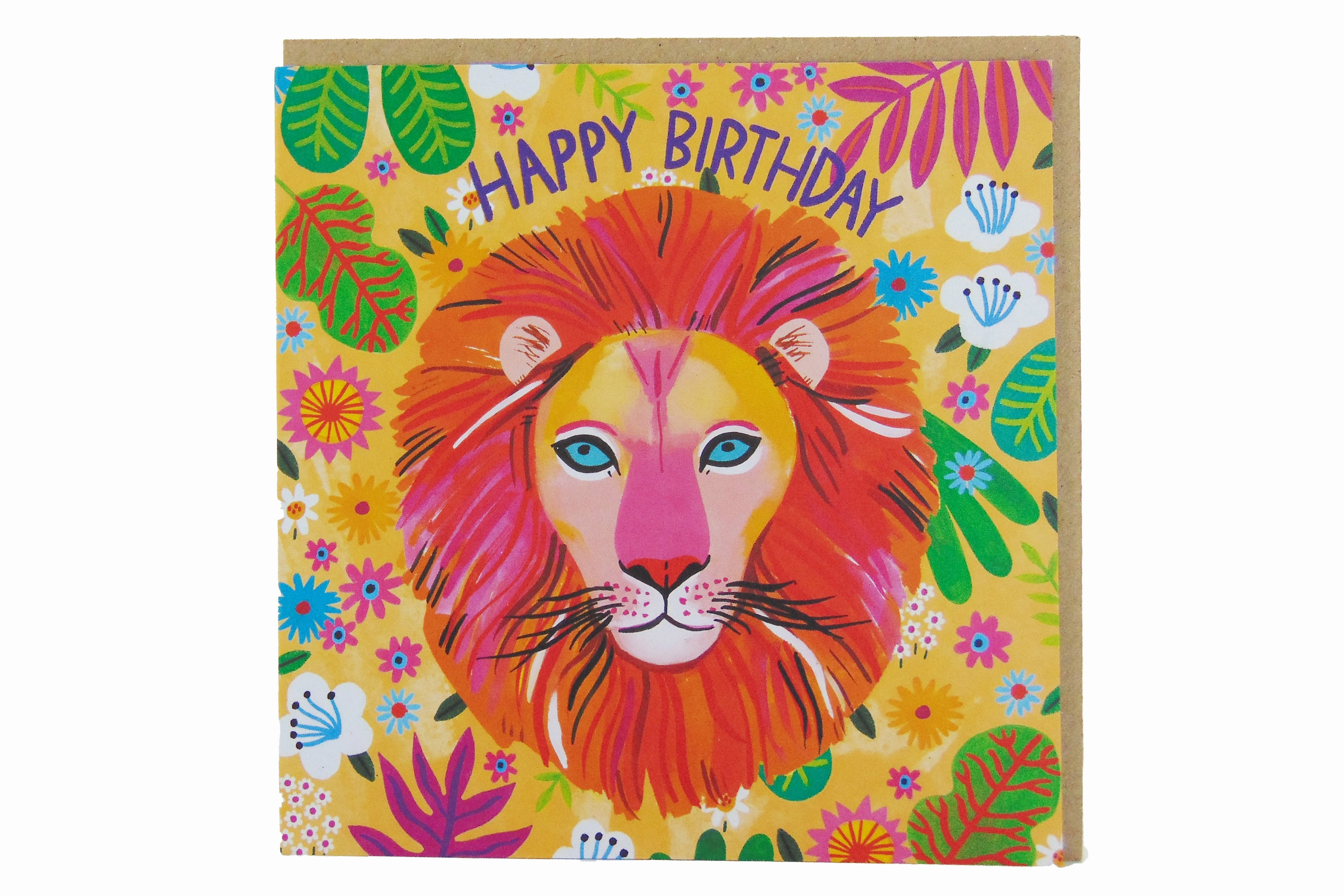Birthday Lion Greetings Card
