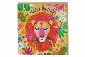 Birthday Lion Greetings Card