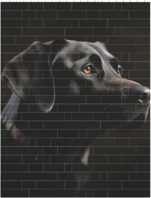 Black Labrador Building Block Puzzle Personalized Building Bricks for Adults Square Shaped DIY Brick Block Puzzles Valentine's Day Gifts for Home Decor Brick Puzzle