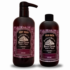 Black Canyon Green Tea & Bamboo Scented Body Wash & Milk Bath Set