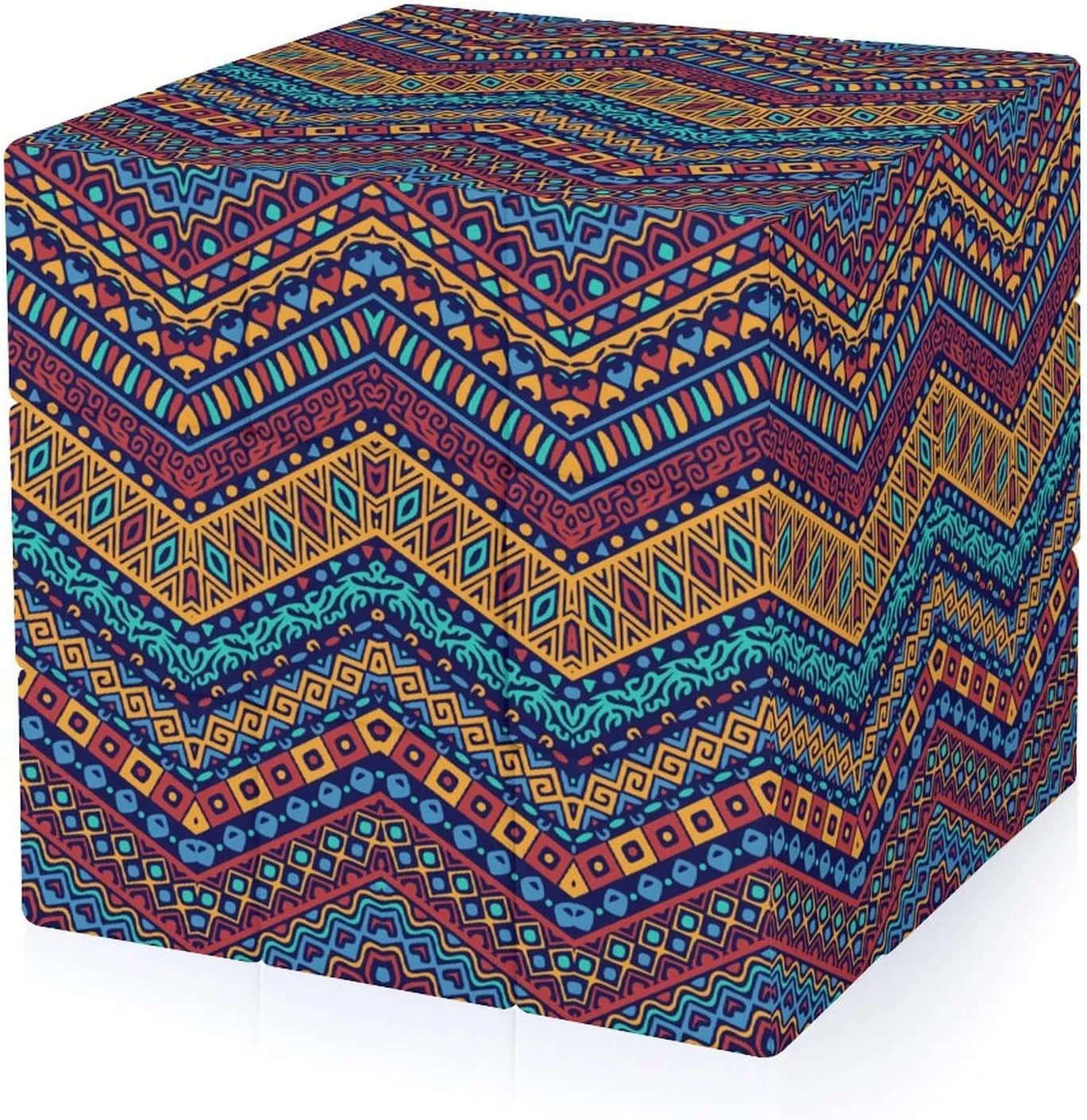 Boho Pattern Adults 3x3x3 Color-Matching Smooth Fully Printed Cube Gift