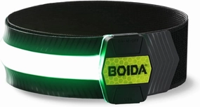 BOIDA LED Reflective Band 1pcs - High Visibility Gear for Running,Bike, Camping, Walking & Cycling | USB Rechargeable | Safer Than a Reflective Vest | Orange,Orange,Green,White
