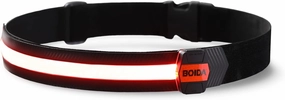 BOIDA LED Reflective Belt 1pcs - High Visibility Gear for Running,Bike, Camping, Walking & Cycling | USB Rechargeable | Safer Than a Reflective Vest | Orange,Orange,Green,White