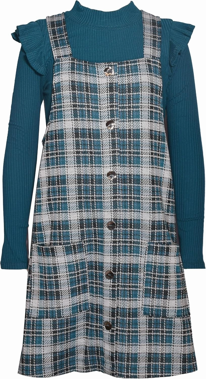 Bonnie Jean Girls 4-16 Textured Top Knit Jumper Dress