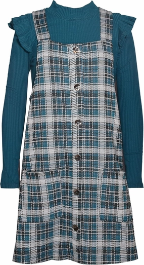 Bonnie Jean Girls 4-16 Textured Top Knit Jumper Dress